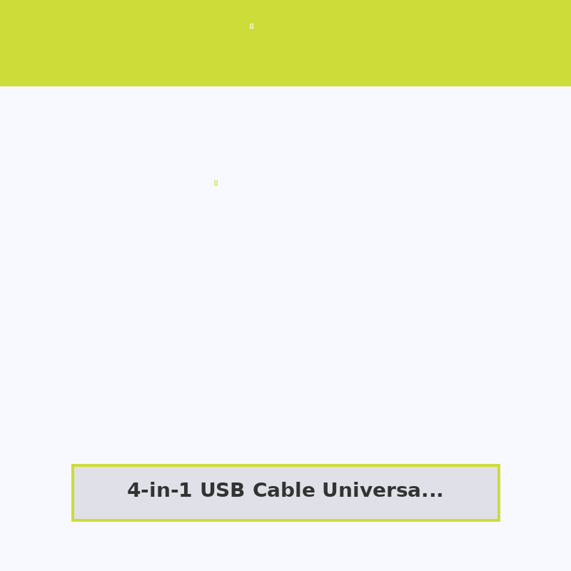 4-in-1 USB Cable Universal