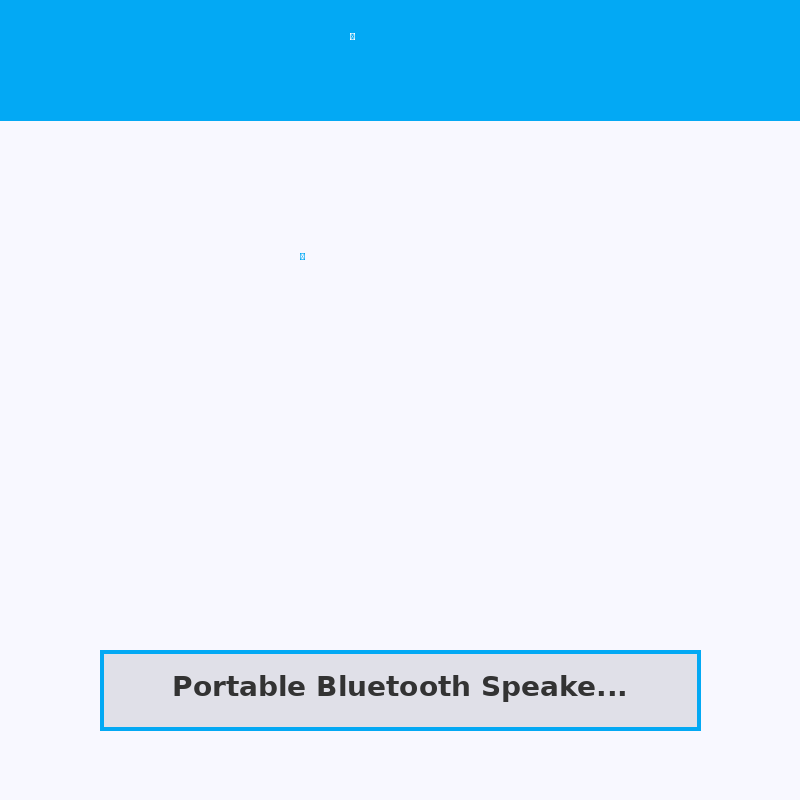 Portable Bluetooth Speaker Mini