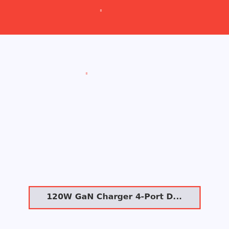 120W GaN Charger 4-Port Desktop