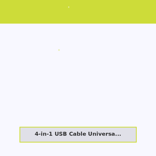 4-in-1 USB Cable Universal