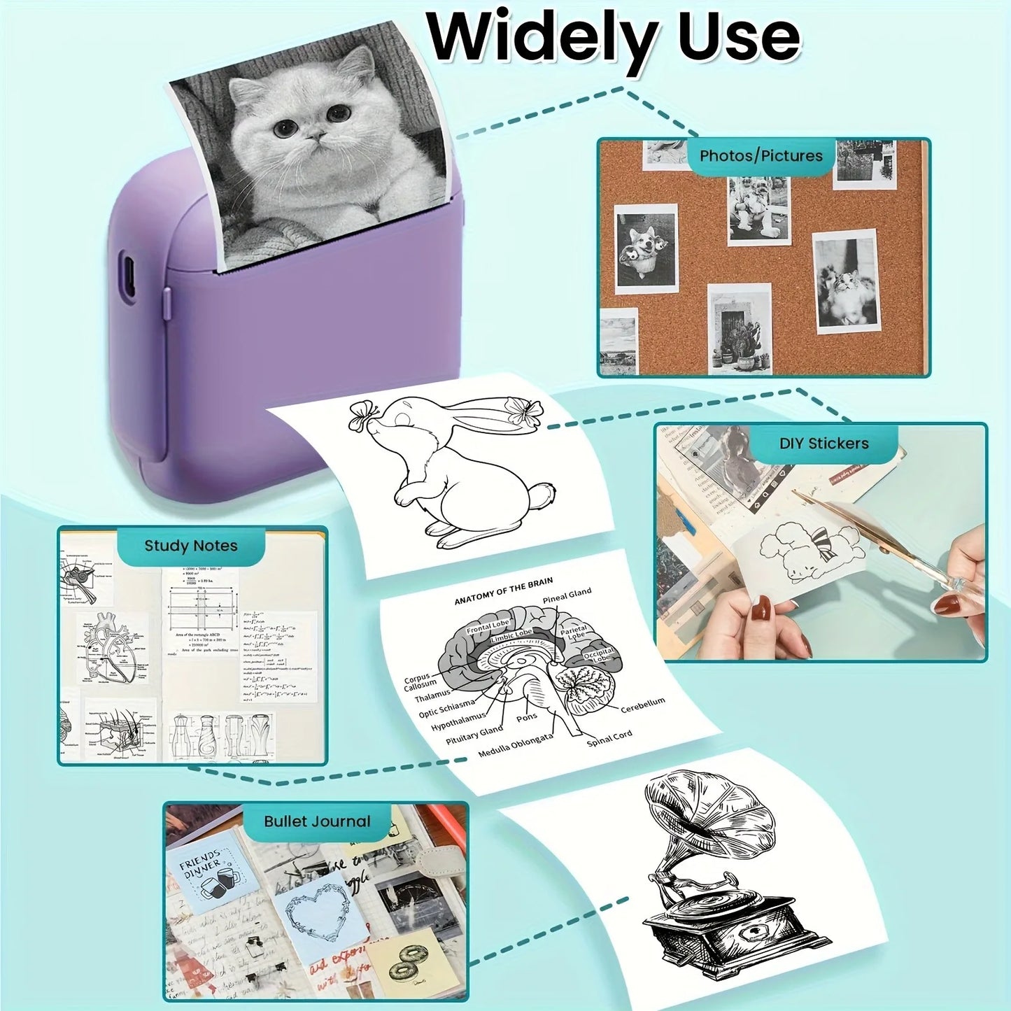 Portable Mini Label Printer