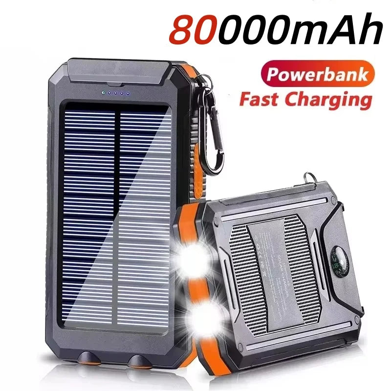 Solar Power Bank 80000mAh
