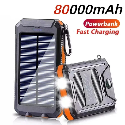 Solar Power Bank 80000mAh