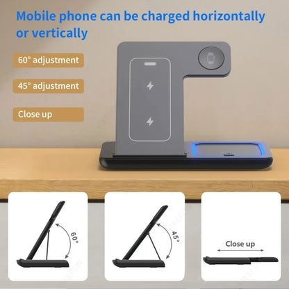 3-in-1 Wireless Charging Station (15W)