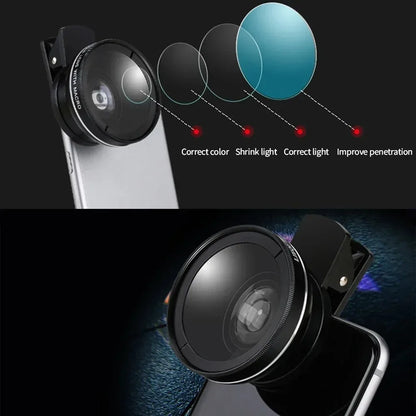 2-in-1 Wide Angle & Macro Phone Lens