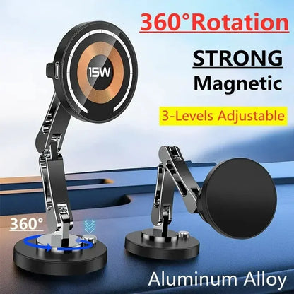 Magnetic Car Wireless Charger Mount 15W