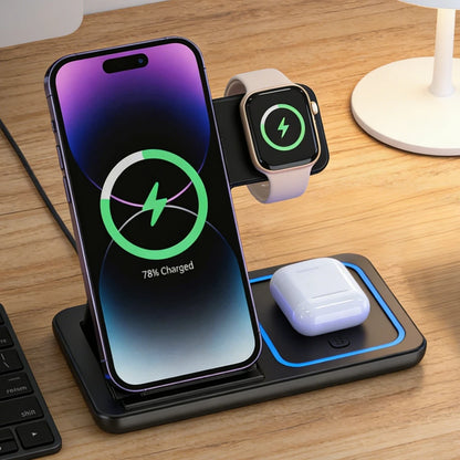 3-in-1 Wireless Charging Station (15W)