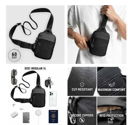 Nylon Drawstring Satchel Bag
