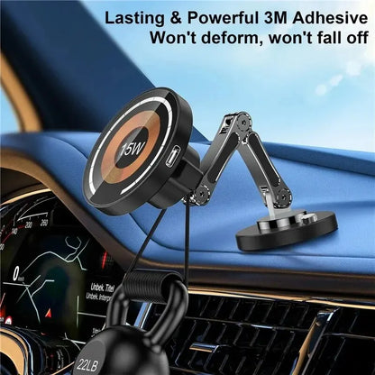 Magnetic Car Wireless Charger Mount 15W