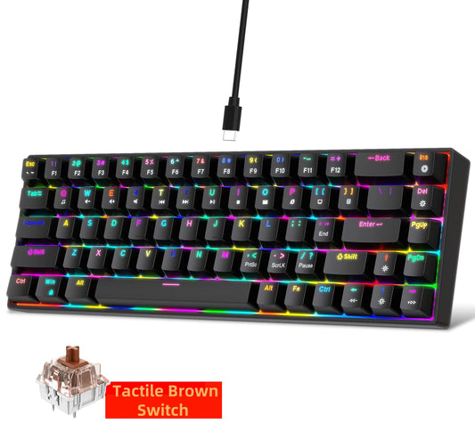 68-Key RGB Mechanical Keyboard