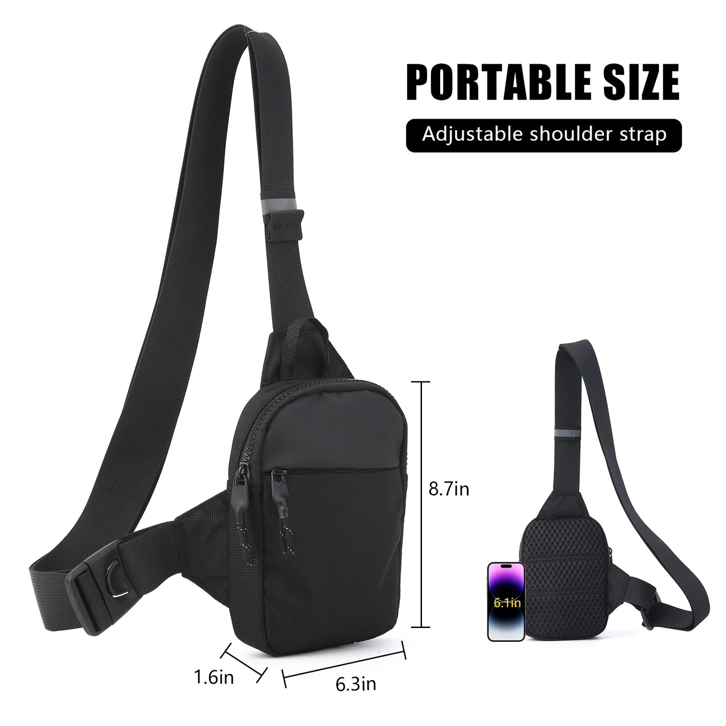 Nylon Drawstring Satchel Bag