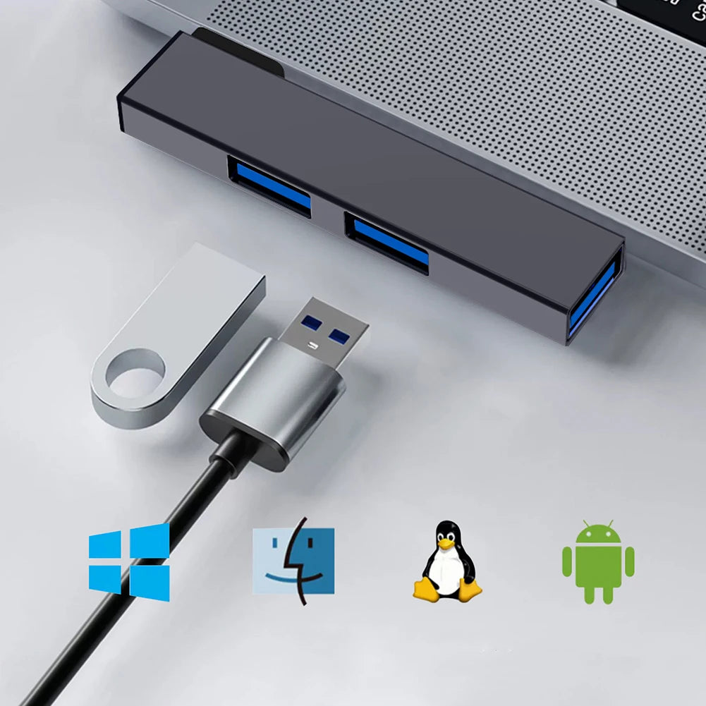 USB C Hub High Speed 3 Ports Multi Type C to USB Hub Splitter Adapter for MacBook Pro iPad Pro PC Computer Laptop USB Hub