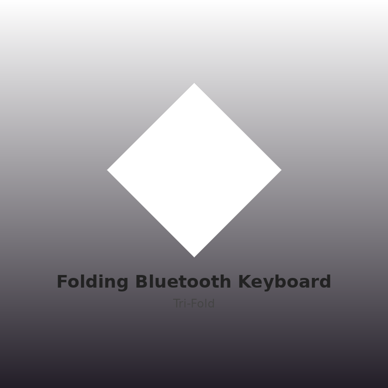 Folding Bluetooth Keyboard Tri-Fold
