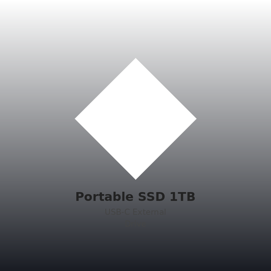 Portable SSD 1TB USB-C External Drive