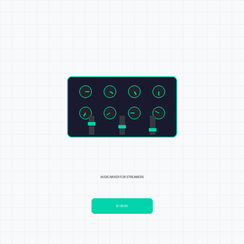 Audio Mixer Interface for Streamers
