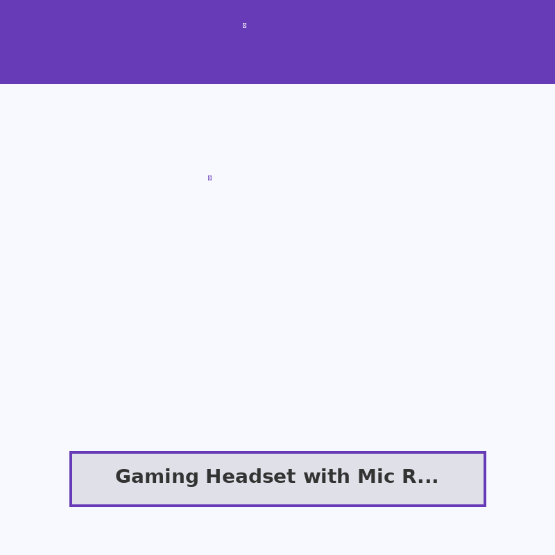 Gaming Headset with Mic RGB