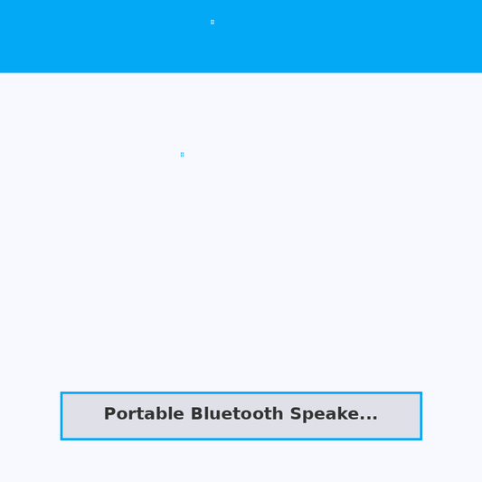 Portable Bluetooth Speaker Mini