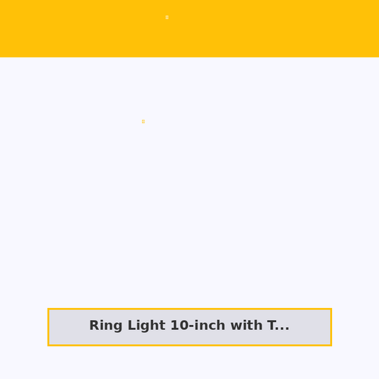 Ring Light 10-inch with Tripod