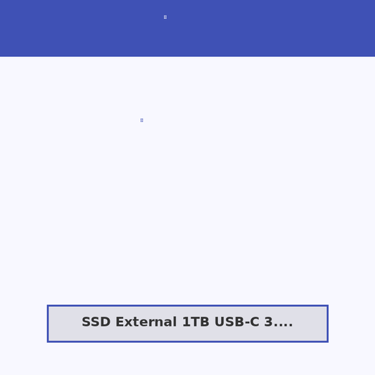 SSD External 1TB USB-C 3.2