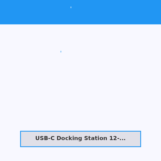 USB-C Docking Station 12-in-1
