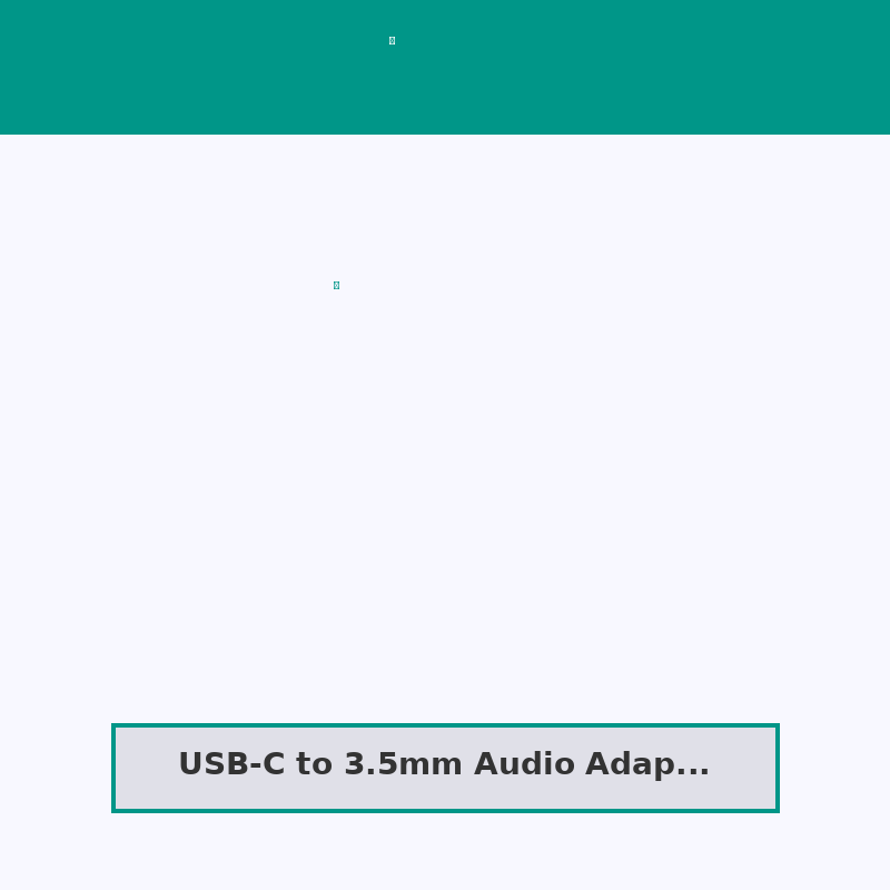 USB-C to 3.5mm Audio Adapter