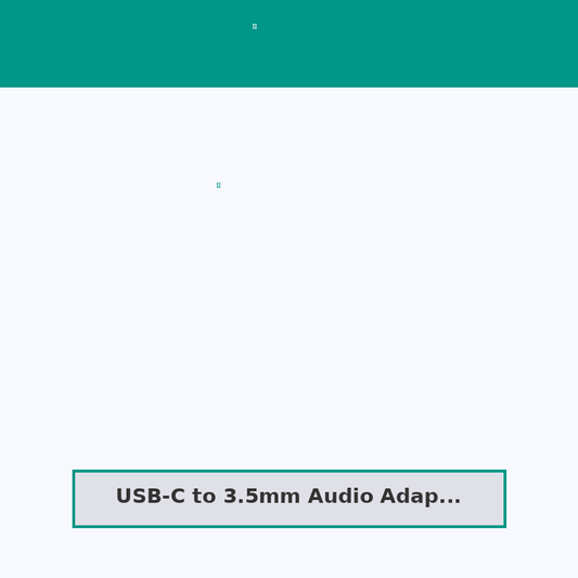 USB-C to 3.5mm Audio Adapter